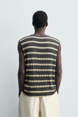 CAMISETA TANK JACQUARD RAYAS / rayas