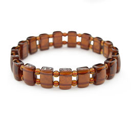 Гранат прозрачный (Индия), браслет длиной 17см