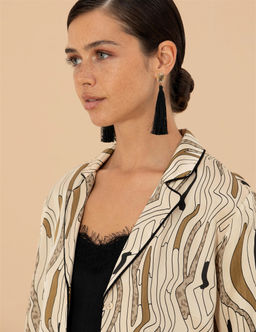 Krem Regular Fit Uzun Kollu Saten G_mlek - Pierre cardin фото 2