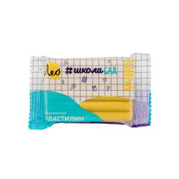 Лео ШколаСад Пластилин классический, группа 1 LMC-50 50 г ( в пакете ) 10 шт 1 цв. желтый/yellow