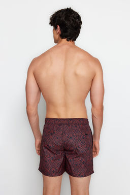 TRENDYOL MAN Siyah-Turuncu Standart Boy Geometrik Mayo Deniz Sortu TMNSS22DS0011 - Trendyolmilla фото 7