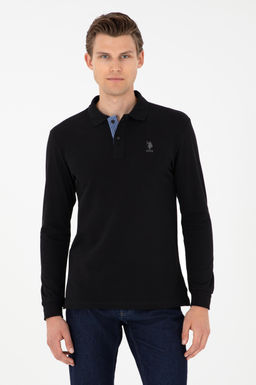 Erkek Siyah Basic Sweatshirt