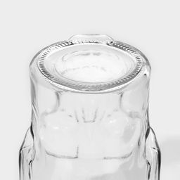 Кружка Доляна «Череп. Хэллоуин», 400 мл, 9×14.5 см, с крышкой и трубочкой, стекло, МИКС