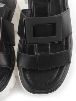 08-PEY195-3 BLACK Босоножки женские (натуральная кожа) - Фабричный китай фото 9