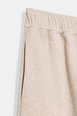 PANTAL?N FELPA WIDE LEG / Beige vigor? - Zara фото 7