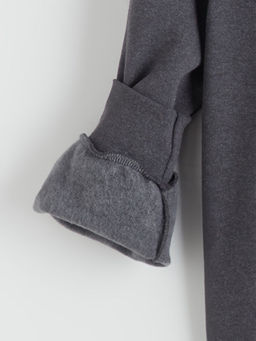 Bisiklet Yaka Bask?l? Erkek Sweatshirt