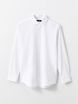 Slim Fit Uzun Kollu Poplin Erkek G?mlek