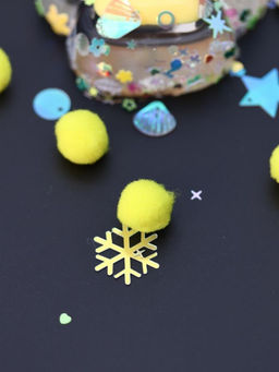 Мялка - антистресс Таба ЛАПКА со звёздочками, жёлтая, 6 x 7,3 см