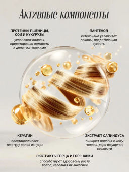 Питательный восстанавливающий шампунь с кератином, 300мл, L.Sanic  фото 4