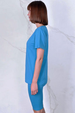 Арт. 2715 Костюм с велосипедками 42-50 (5 шт) Цвет:верх-фуксия, низ-фуксия - Калинка фото 7