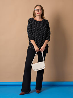 Блузка 0220-1а черный каменный - Aquarell фото 3