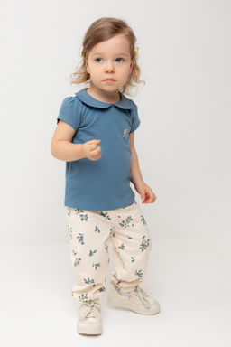 Crockid _ КР 400816/айвори,голубика к561 брюки д/дев яс