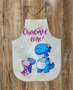 Фартук Мое счастье рогожка хлопок 100%