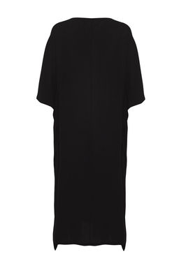 TRENDYOLMILLA Siyah Maxi Dokuma Plaj Elbisesi TBESS25EL00013  фото 9