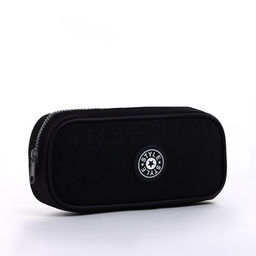 Косметичка-пенал на молнии с карманом, Звезда, чёрная