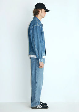 Ryan 90lar Indigo Mavisi Jean Ceket  фото 5