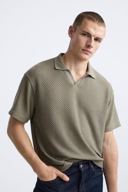 TEXTURED POLO SHIRT - Zara фото 5