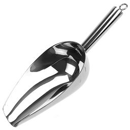 Совок из нержавеющей стали для сыпучих продуктов 23х8,5х4,5см Люкс (Китай)