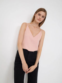 Однотонный топ B2908/palir - Emka фото 2