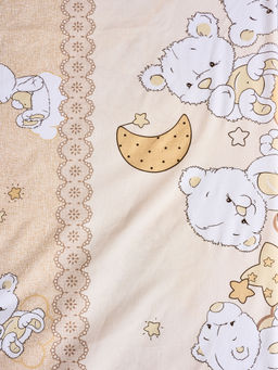 Постельное белье детское поплин с простыней на резинке - Медвежата Детский