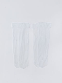 Basic K?z ?ocuk Diz Alt? ?orap 2li