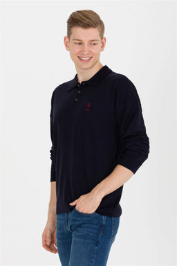 U. S. Polo Assn Мужской темно-синий трикотаж с воротником-поло - U.s. polo assn фото 7