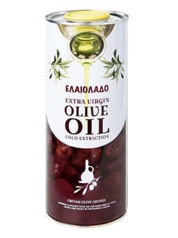 Масло оливковое ж/б Elaiolado Extra Virgin Olive Oil 1 л (Греция) - Sweet Joys фото 2