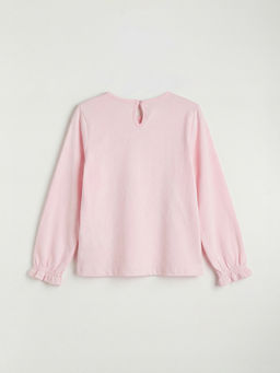 Bisiklet Yaka Barbie Uzun Kollu K?z ?ocuk Ti??rt