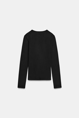 BASIC COTTON T-SHIRT - Zara фото 6