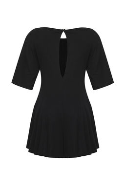 Plaj Giyim Siyah Orme Mini Tulum TBESS25TU00001