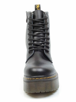 01-B6020-1 BLACK Ботинки демисезонные (натуральная кожа)