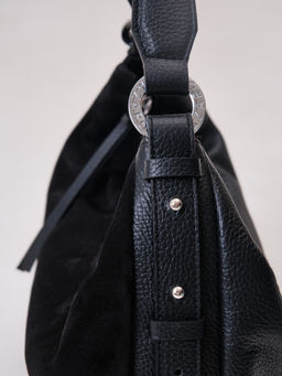 Сумка замшевая багет Azaro 30861 черный