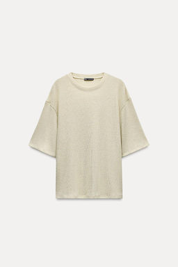 METALLIC THREAD SHORT SLEEVE TOP - Zara фото 11