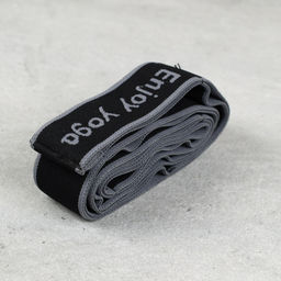 Ремень эластичный для йоги Woohooo Yoga Belt / 8 петель/ серый / уп 50 - ГалеонТрейд фото 3