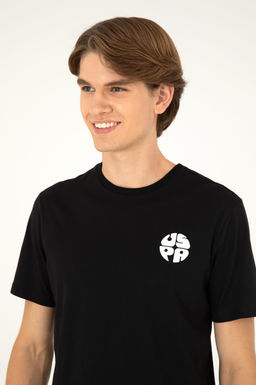 Мужская черная футболка Неожиданная скидка в корзине - U.s. polo assn фото 2