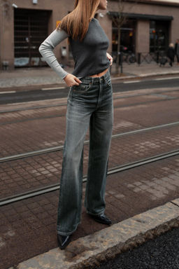 TRF EXTRA WIDE-LEG HIGH-WAIST JEANS - Zara фото 15