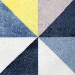 Плед Пирамида 200х220см, желто-синий, микрофибра 190г/м, пэ 100% - Belezza фото 2