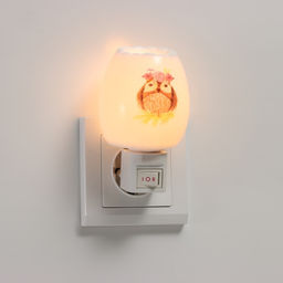 Светильник «Тетушка сова» 1×7 Вт Е11 белый 6×7×11 см