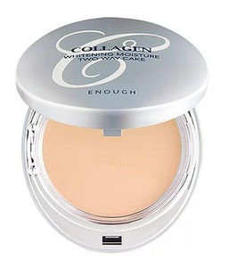 Пудра компактная enough Collagen Whitening Moisture Two Way Cake SPF28/PA++ №21 13 г + 13 г