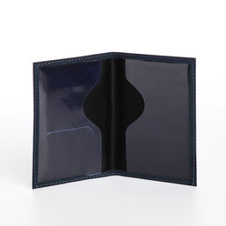 Обложка для паспорта, тёмно-синяя