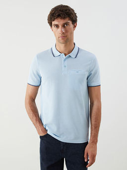 Polo Yaka K?sa Kollu Erkek Dokulu Ti??rt