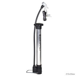 Насос для велосипеда ручной Krypton DQT-01, алюминиевый корпус, пластиковая ручка, размер 310х30мм, 220 см3. / DQT-01.2 / уп 60