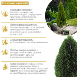 Компл. мин. удобр. "Bona Forte" Хвойное с биодоступ.кремнием гранул.пролонгир., ведро 3л