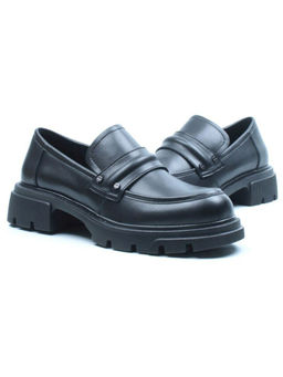 03-C1818-1 BLACK Лоферы женские (натуральная кожа)