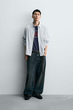 TEXTURED CHECK SHIRT