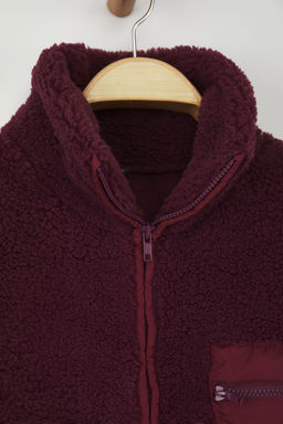 Winter Essentials Murdum Polar Fermuarl? Dik Yaka Cep Detayl? Orme Sweatshirt TWOAW24SW00071