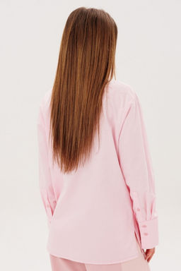 Рубашка AmberA 1141 пудра  фото 4