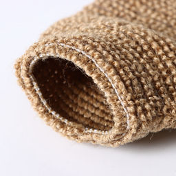 Мочалка - варежка для тела Доляна, массажная, 22×11 см, бежевая