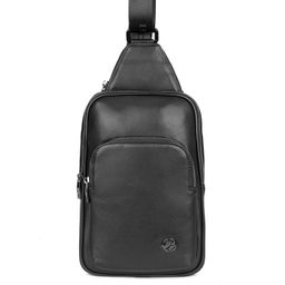 Мужская кожаная сумка-слинг