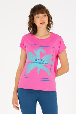 U. S. Polo Assn Женская розовая футболка с круглым вырезом - U.s. polo assn фото 8